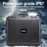 For DJI FPV Aluminum Alloy Explosion-proof Suitcase Portable Storage Box Case Travel Carrying Bag, No Disassembly Propeller - Image 3