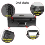 For DJI FPV Aluminum Alloy Explosion-proof Suitcase Portable Storage Box Case Travel Carrying Bag, No Disassembly Propeller - Image 4