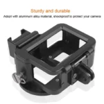 Housing Shell CNC Aluminum Alloy Protective Cage with Insurance Frame & 52mm UV Lens for GoPro HERO7 Black /6 /5 (Red) - Image 3