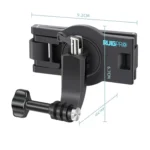 RUIGPRO 360 Degree Rotating Quick Release Strap Mount Shoulder Backpack Mount for GoPro, Insta360, DJI and Other Action Cameras(Black) - Image 2