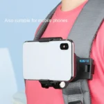 RUIGPRO 360 Degree Rotating Quick Release Strap Mount Shoulder Backpack Mount for GoPro, Insta360, DJI and Other Action Cameras(Black) - Image 11