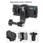 RUIGPRO 360 Degree Rotating Quick Release Strap Mount Shoulder Backpack Mount for GoPro, Insta360, DJI and Other Action Cameras(Black) - Image 3