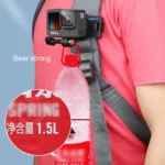 RUIGPRO 360 Degree Rotating Quick Release Strap Mount Shoulder Backpack Mount for GoPro, Insta360, DJI and Other Action Cameras(Black) - Image 10