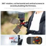 STARTRC 360 Degree Rotation Backpack Clip Magnetic Suction Mount (Black) - Image 4