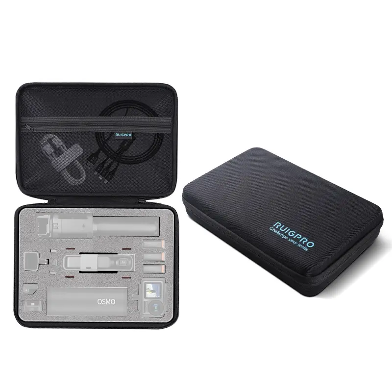 DOP0123B RUIGPRO Oxford Waterproof Storage Box Case Bag for DJI OSMO Pocket Gimble Camera / OSMO Action, Size: 30.2x20.8x7.2cm (Black) - Image 1