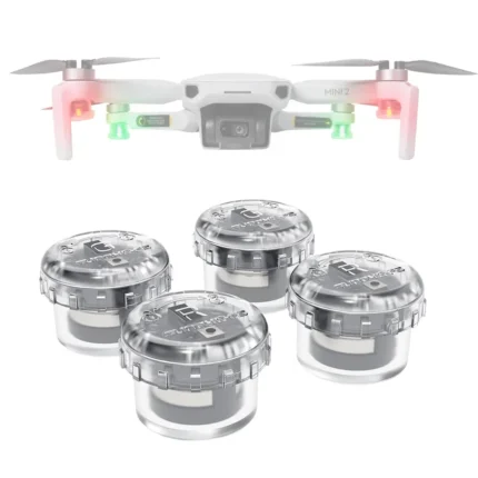 Sunnylife 2-Green + 2-Red Night Strobe LED Light Indicator Light for DJI Mavic 2 / Mini / Mavic Air 2 / FPV