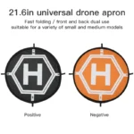 RCGEEK 55cm Round Portable Parking Apron Foldable Landing Pad with Night Light for DJI Mavic Mini / Air 2S / FPV - Image 5