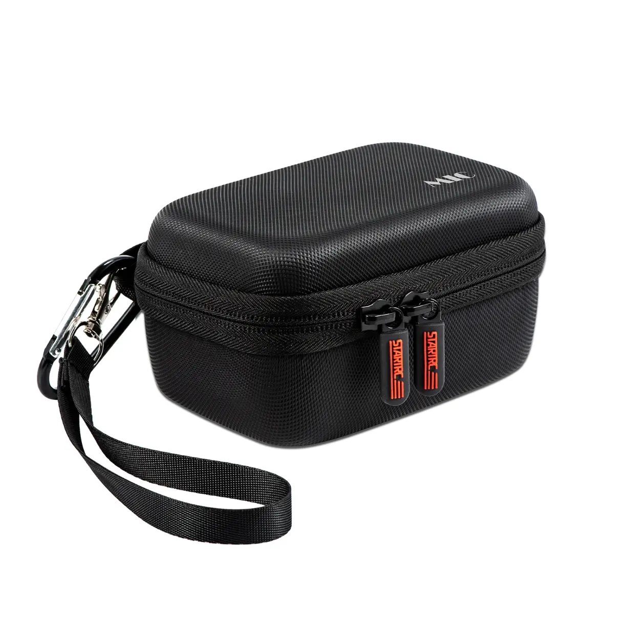 DOP0477B STARTRC Diamond Texture PU Leather Storage Bag for DJI Mic (Black) - Image 1
