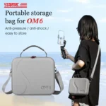 For DJI Osmo Mobile 6 STARTRC Portable Shockproof Waterproof PU Case Bag(Dark Gray) - Image 2