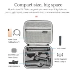 For DJI Osmo Mobile 6 STARTRC Portable Shockproof Waterproof PU Case Bag(Dark Gray) - Image 4