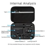 For DJI Osmo Action 3 Carrying Storage Case Bag,Size: 21.5 x 29.5 x 10cm(Black) - Image 6