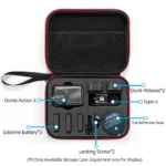 For DJI Osmo Action 3 Carrying Storage Case Bag,Size: 21x 16 x 6cm (Black) - Image 7