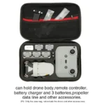 For DJI Mini 2 SE Grey Shockproof Carrying Hard Case Storage Bag, Size: 21.5 x 29.5 x 10cm (Black) - Image 2