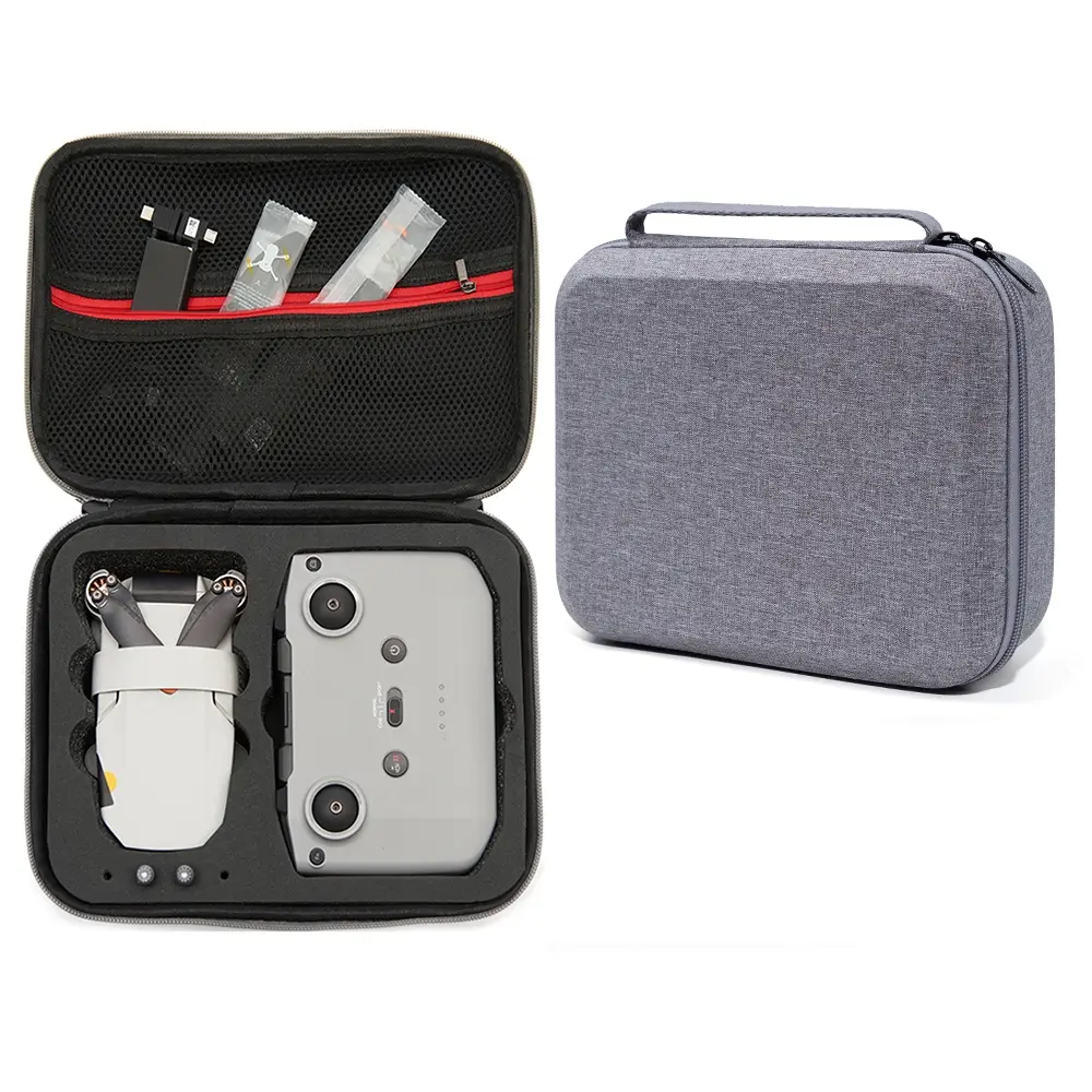 DOP0592HB For DJI Mini 2 SE Grey Shockproof Carrying Hard Case Drone Storage Bag, Size: 24 x 19 x 9cm (Black) - Image 1