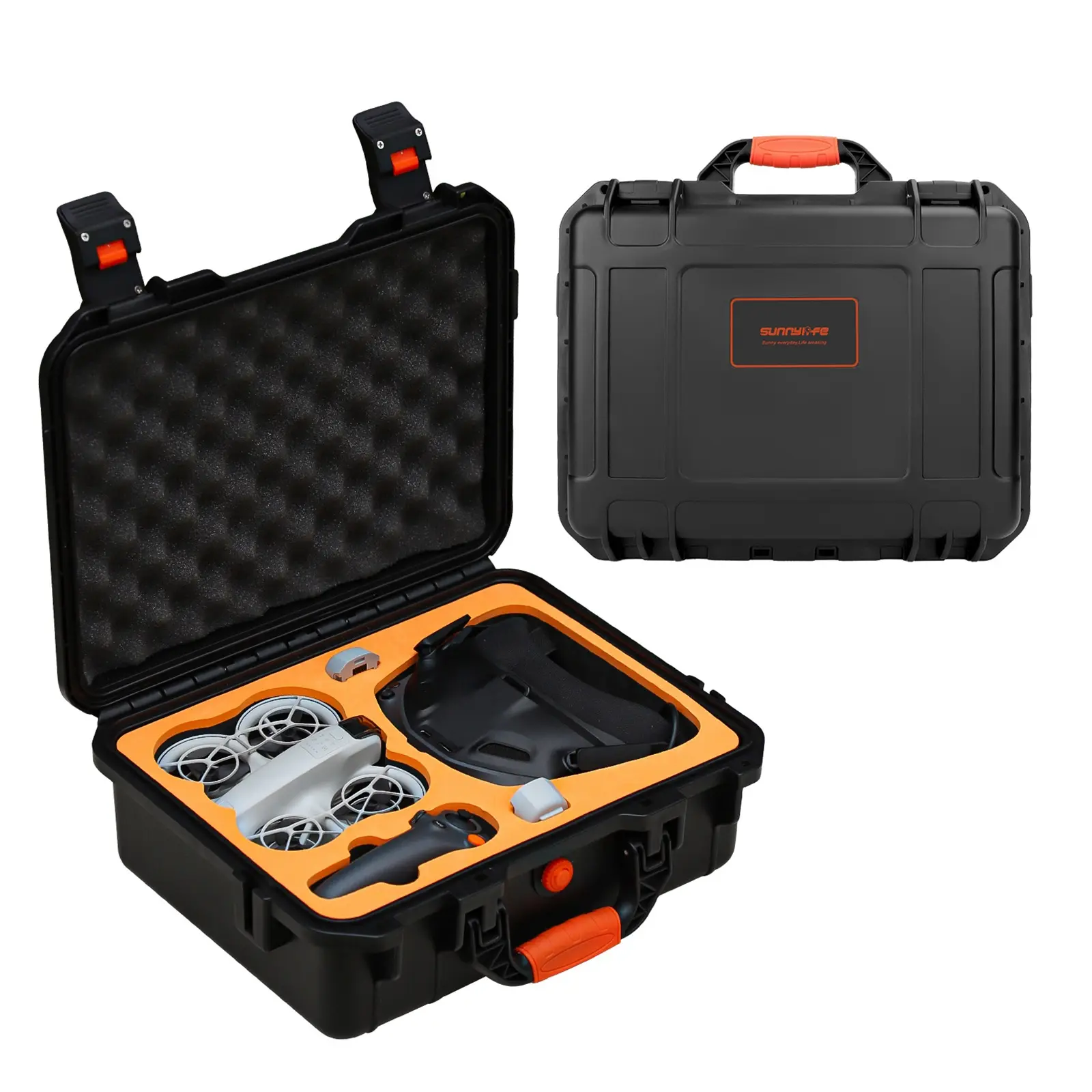 DOP0665B For DJI Neo Sunnylife Safety Carrying Case Large Capacity Waterproof Shock-proof Hard Travel Case (Black) - Image 1