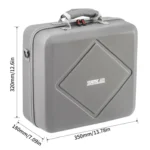 For DJI Air 3 / Air 3S / Mini 4 Pro STARTRC Dual-Drone Shoulder Storage Bag PU Handbag (Grey) - Image 2