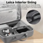 For DJI Air 3 / Air 3S / Mini 4 Pro STARTRC Dual-Drone Shoulder Storage Bag PU Handbag (Grey) - Image 9
