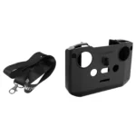 For DJI Neo / Mini 4 Pro / RC-N3 / RC-N2 / RC-N1 Sunnylife Controller Protective Cover Silicone Case with Neck Strap (Black) - Image 2