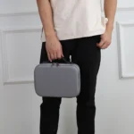 Diamond Texture Shockproof PU Portable Safety Protective Box Storage Bag for DJI Osmo Mobile 4(Grey) - Image 9
