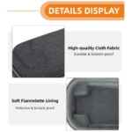 For DJI Mic 2 Sunnylife B770 Mini Carrying Case Wireless Microphone Storage Bag (Grey) - Image 4