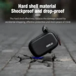 For DJI MIC 2 STARTRC Diamond Texture PU Portable Carry Case with Carabiner & Strap (Black) - Image 4