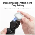 For DJI Pocket 3 STARTRC Cat-ears Magnetic Fill Light  with Holder Clip Kit (Grey) - Image 4