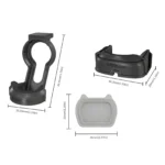 For DJI Pocket 3 STARTRC Cat-ears Magnetic Fill Light  with Holder Clip Kit (Grey) - Image 8