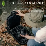 STARTRC Shoulders Decompression Backpack for DJI Drones / DSLR Cameras (Black) - Image 3