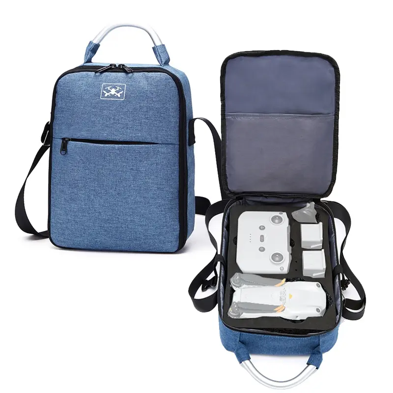 EDA001463801A Shockproof Waterproof Single Shoulder Storage Travel Carrying Cover Case Box for DJI Air 2S(Blue+Black Liner) - Image 1
