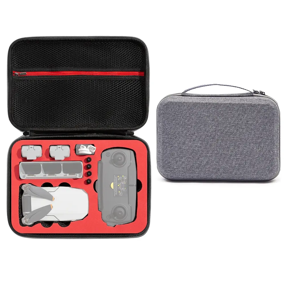 EDA001846801A For DJI Mini SE Shockproof Carrying Hard Case Storage Bag, Size: 21.5 x 29.5 x 10cm(Grey + Red Liner) - Image 1