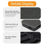For DJI RS 4 Sunnylife Storage Case Box Suitcase(Black) - Image 6