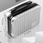 For DJI Mavic Air 2 Shockproof Portable ABS Suitcase Storage Bag Protective Box(Silver) - Image 4