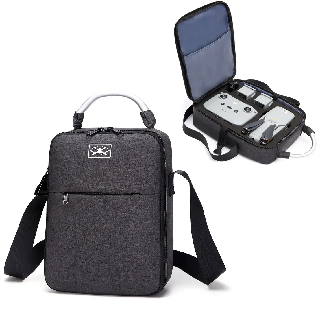 EDA00751501A For DJI Mavic Air 2 Waterproof Drone Shoulder Storage Bag Protective Box(Black) - Image 1
