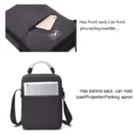 For DJI Mavic Air 2 Waterproof Drone Shoulder Storage Bag Protective Box(Black) - Image 7