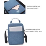 For DJI Mavic Air 2 Portable Oxford Cloth Shoulder Storage Bag Protective Box(Blue Black) - Image 7