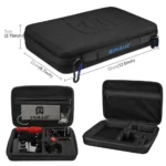 PULUZ 45 in 1 Accessories Ultimate Combo Kits with EVA Case (Chest Strap + Suction Cup Mount + 3-Way Pivot Arms + J-Hook Buckle + Wrist Strap + Helmet Strap + Surface Mounts + Tripod Adapter + Storage Bag + Handlebar Mount + Wrench) for GoPro, Insta360, DJI and Other Action Cameras - Image 11