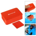 PULUZ 14 in 1 Surfing Accessories Combo Kits with EVA Case (Bobber Hand Grip + Floaty Sponge + Quick Release Buckle + Surf Board Mount + Floating Wrist Strap + Safety Tethers Strap + Storage Bag ) for GoPro, Insta360, DJI and Other Action Cameras - Image 5