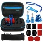PULUZ 13 in 1 CNC Metal Accessories Combo Kits with EVA Case (Screws + Surface Mounts + Tripod Adapter + Storage Bag + Wrench) for GoPro, Insta360, DJI and Other Action Cameras - Image 2