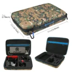 PULUZ 45 in 1 Accessories Ultimate Combo Kits with Camouflage EVA Case (Chest Strap + Suction Cup Mount + 3-Way Pivot Arms + J-Hook Buckle + Wrist Strap + Helmet Strap + Surface Mounts + Tripod Adapter + Storage Bag + Handlebar Mount + Wrench) for GoPro, Insta360, DJI and Other Action Cameras - Image 11