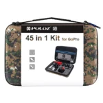 PULUZ 45 in 1 Accessories Ultimate Combo Kits with Camouflage EVA Case (Chest Strap + Suction Cup Mount + 3-Way Pivot Arms + J-Hook Buckle + Wrist Strap + Helmet Strap + Surface Mounts + Tripod Adapter + Storage Bag + Handlebar Mount + Wrench) for GoPro, Insta360, DJI and Other Action Cameras - Image 12