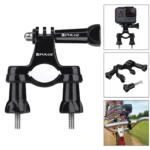 PULUZ 45 in 1 Accessories Ultimate Combo Kits with Camouflage EVA Case (Chest Strap + Suction Cup Mount + 3-Way Pivot Arms + J-Hook Buckle + Wrist Strap + Helmet Strap + Surface Mounts + Tripod Adapter + Storage Bag + Handlebar Mount + Wrench) for GoPro, Insta360, DJI and Other Action Cameras - Image 3