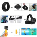 PULUZ 50 in 1 Accessories Total Ultimate Combo Kits with EVA Case (Chest Strap + Suction Cup Mount + 3-Way Pivot Arms + J-Hook Buckle + Wrist Strap + Helmet Strap + Extendable Monopod + Surface Mounts + Tripod Adapters + Storage Bag + Handlebar Mount) for GoPro, Insta360, DJI and Other Action Cameras - Image 3
