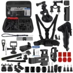 PULUZ 43 in 1 Accessories Total Ultimate Combo Kits for DJI Osmo Pocket with EVA Case (Chest Strap + Wrist Strap + Suction Cup Mount + 3-Way Pivot Arms + J-Hook Buckle + Grip Tripod Mount + Surface Mounts + Bracket Frame + Screen Film + Silicone Case + Tripod Adapter + Storage Bag + Rec-mounts + Handlebar Mount + Wrench) - Image 2