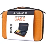 PULUZ Waterproof Carrying and Travel Case for for GoPro, Insta360, DJI and Other Action Cameras Accessories, Large Size: 32cm x 22cm x 7cm(Orange) - Image 7