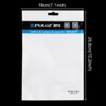 10 PCS PULUZ 25.8cm x 18cm Hang Hole Clear Front White Pearl Jewelry Zip Lock Packaging Bag (Size: L) - Image 2