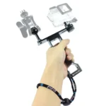 PULUZ CNC Aluminum Single Hand Diving Photography Bracket Handheld Holder, Compatible with DJI Osmo Action, GoPro NEW HERO /HERO7 /6 /5 /5 Session /4 Session /4 /3+ /3 /2 /1, Xiaoyi and Other Action Cameras, DSLR Cameras(Black) - Image 5