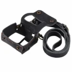 PULUZ for GoPro HERO7 Black /6 /5 Litchi Texture Genuine Leather Housing Case with Set Key Hole & Neck Strap & 52mm UV Lens(Black) - Image 3