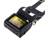 PULUZ for GoPro HERO7 Black /6 /5 Litchi Texture Genuine Leather Housing Case with Set Key Hole & Neck Strap & 52mm UV Lens(Black) - Image 5