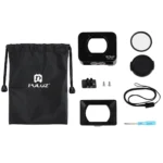 PULUZ Aluminum Alloy Protective Cage + 37mm UV Filter Lens + Lens Sunshade with Screws and Screwdrivers for Sony RX0 / RX0 II(Black) - Image 6