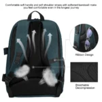 PULUZ Outdoor Portable Waterproof Scratch-proof Dual Shoulders Backpack Handheld PTZ Stabilizer Camera Bag with Rain Cover for Digital Camera, DJI Ronin-SC / Ronin-S (Blue) - Image 4
